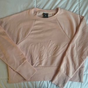 Nike pink dri fit sweater